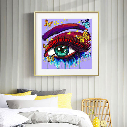 Bright Eye Makeup - Full Round Drill Diamond Painting 30*30CM
