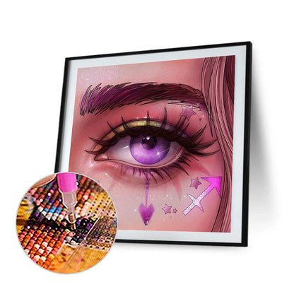 Bright Eye Makeup - Full Round Drill Diamond Painting 30*30CM