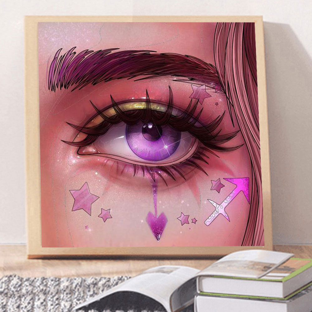 Bright Eye Makeup - Full Round Drill Diamond Painting 30*30CM
