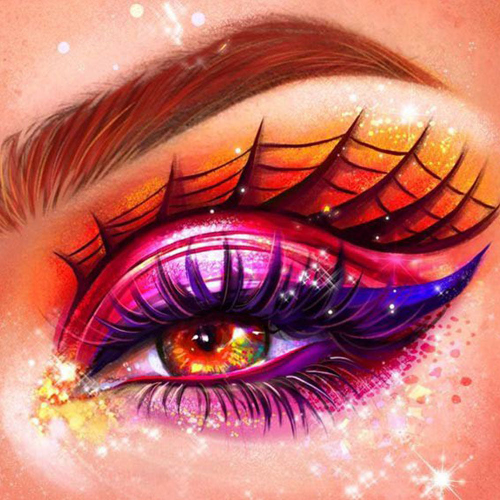 Bright Eye Makeup - Full Round Drill Diamond Painting 30*30CM