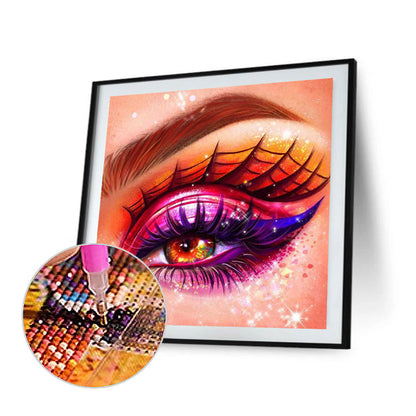 Bright Eye Makeup - Full Round Drill Diamond Painting 30*30CM