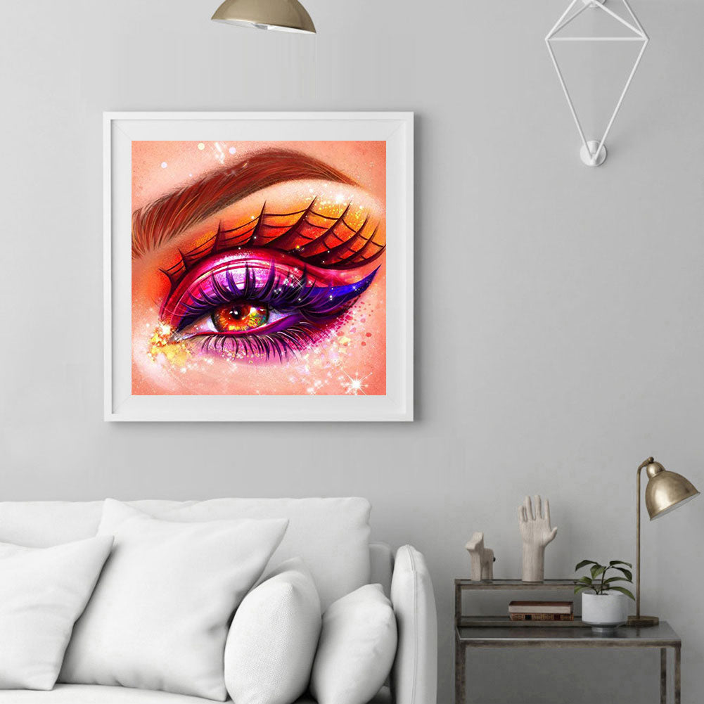 Bright Eye Makeup - Full Round Drill Diamond Painting 30*30CM