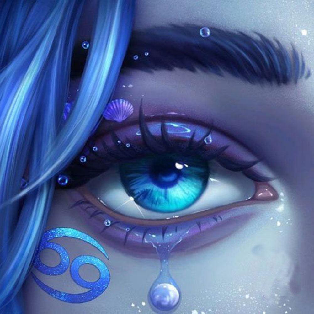 Bright Eye Makeup - Full Round Drill Diamond Painting 30*30CM
