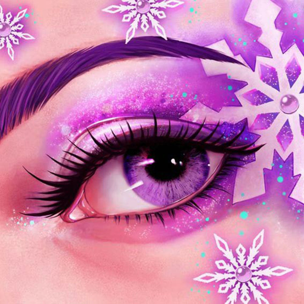 Bright Eye Makeup - Full Round Drill Diamond Painting 30*30CM