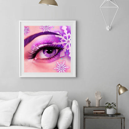 Bright Eye Makeup - Full Round Drill Diamond Painting 30*30CM