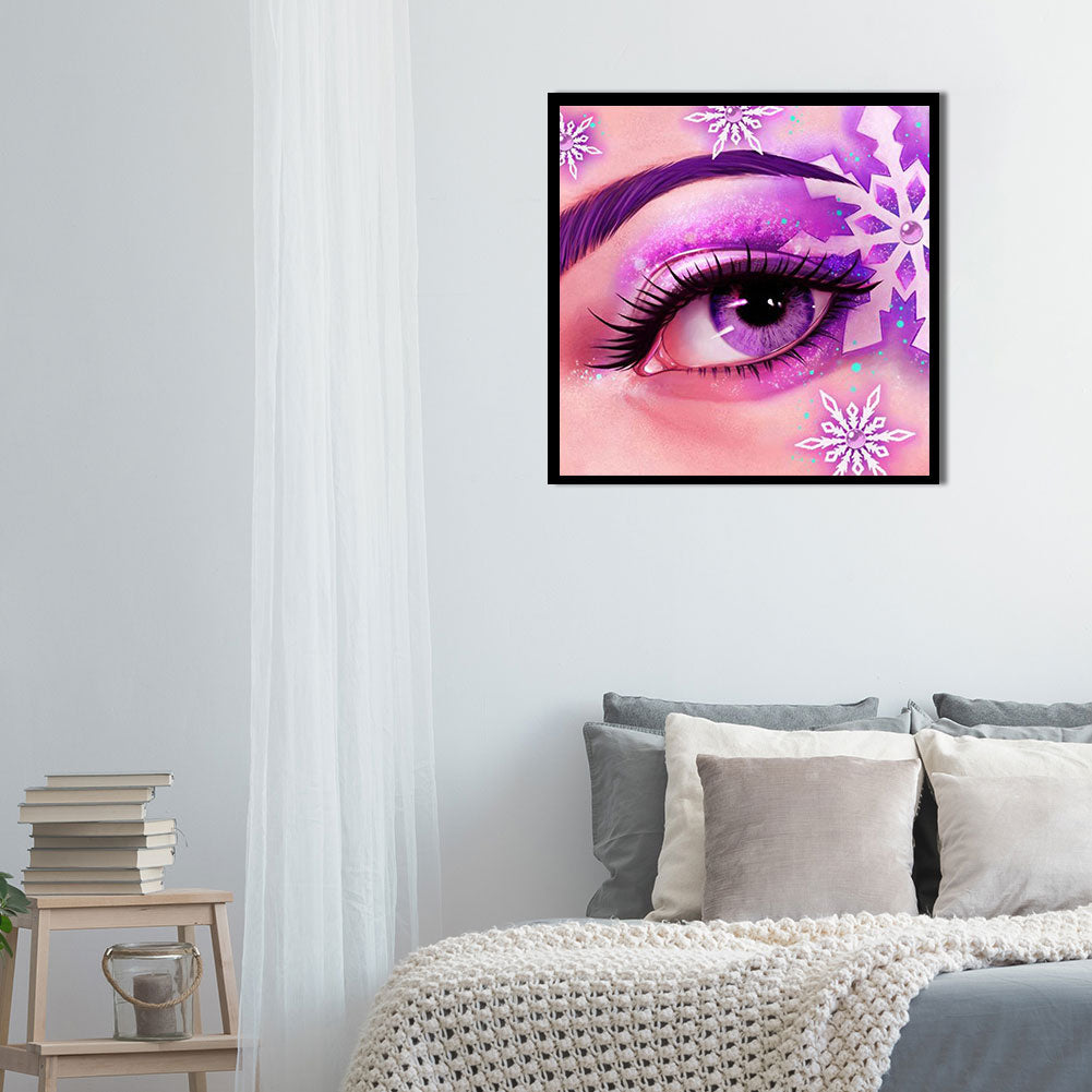 Bright Eye Makeup - Full Round Drill Diamond Painting 30*30CM