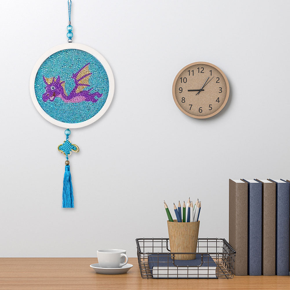 Children Crystal Diamond Painting DIY Mosaic Hanging Picture with Tassels