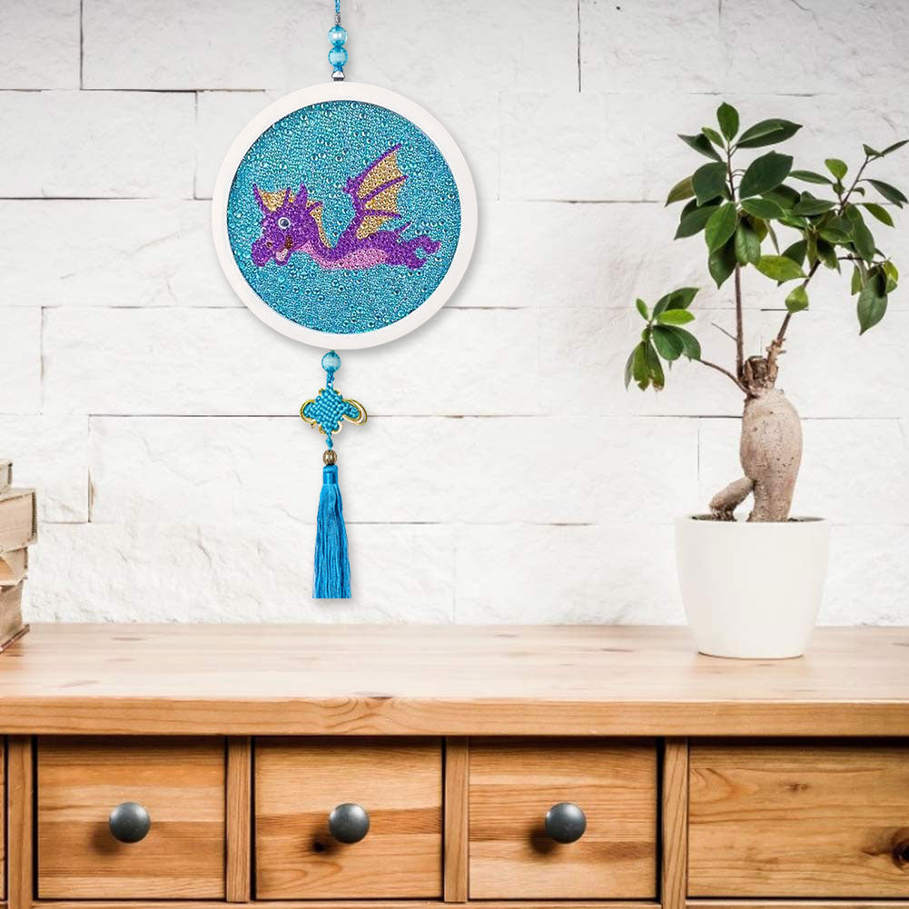 Children Crystal Diamond Painting DIY Mosaic Hanging Picture with Tassels