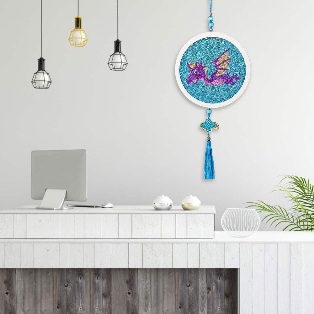 Children Crystal Diamond Painting DIY Mosaic Hanging Picture with Tassels