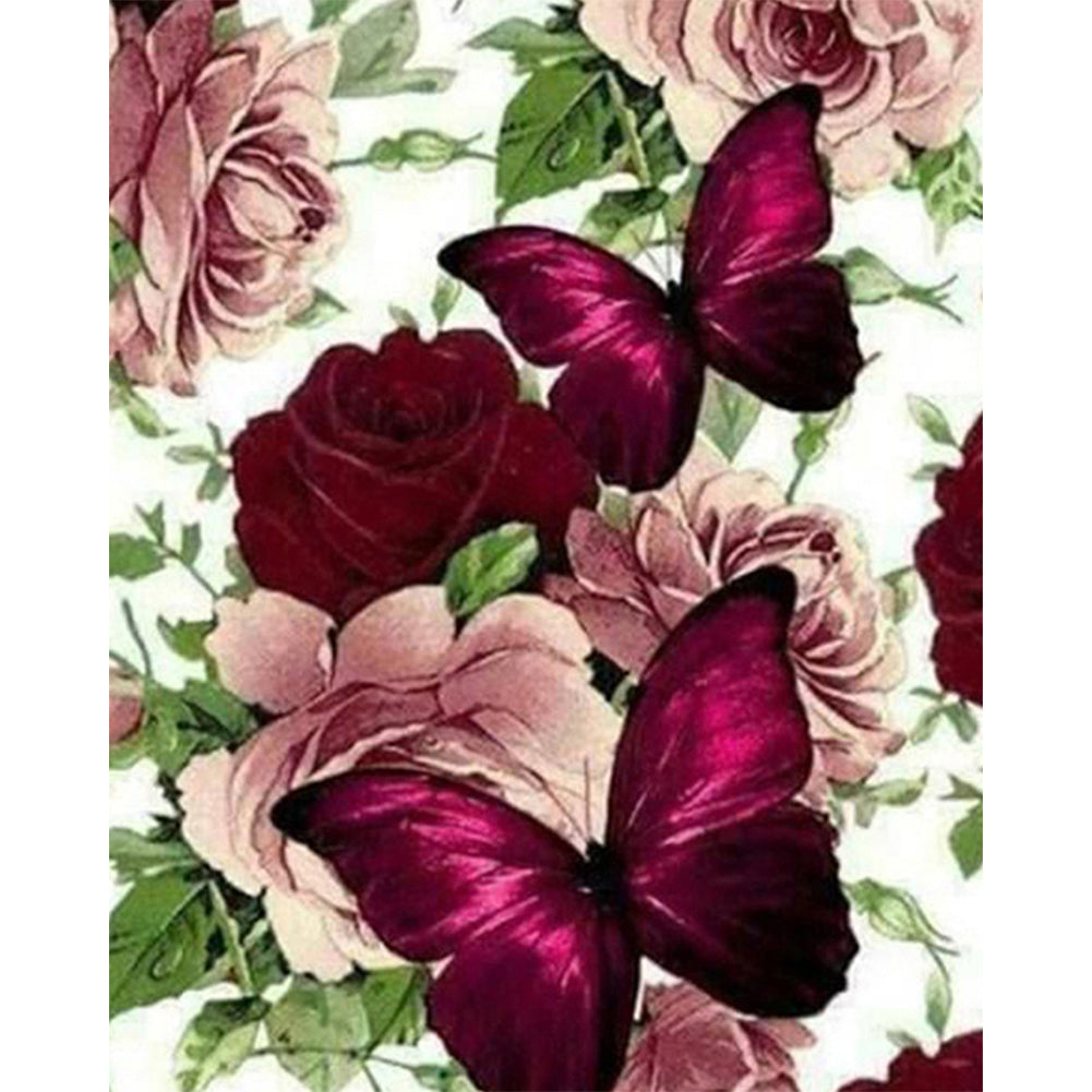 Pansies - 11CT Stamped Cross Stitch 36*46CM