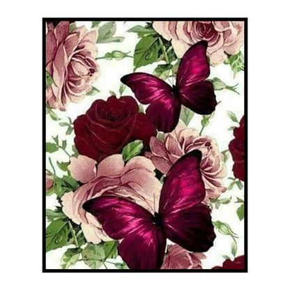 Pansies - 11CT Stamped Cross Stitch 36*46CM