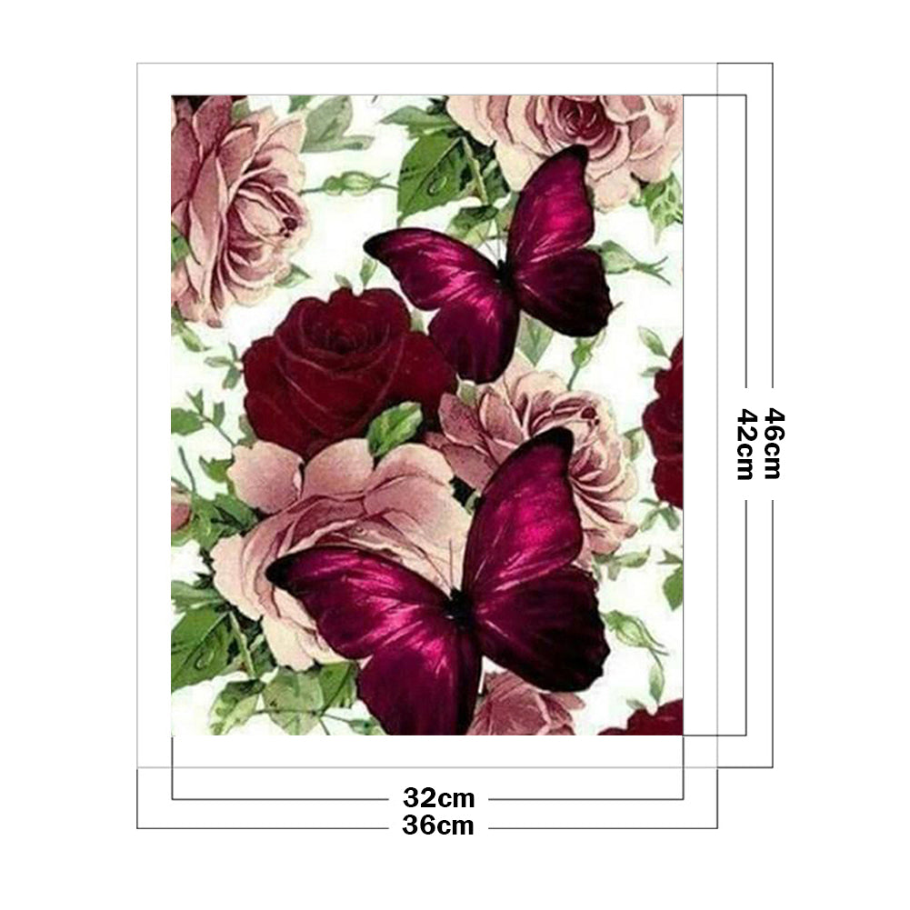 Pansies - 11CT Stamped Cross Stitch 36*46CM