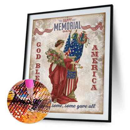 Independence Day - Full Round Drill Diamond Painting 40*50CM