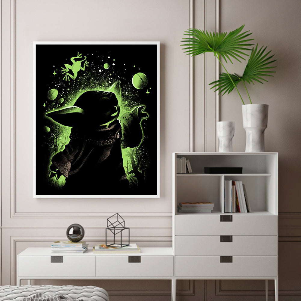 Silhouette - Yoda - 11CT Stamped Cross Stitch 40*50CM