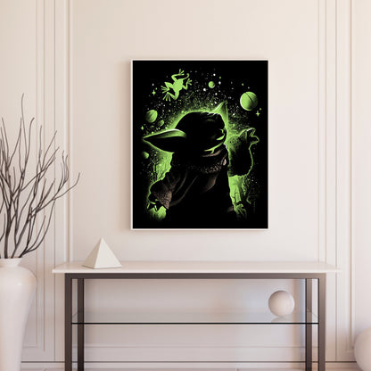 Silhouette - Yoda - 11CT Stamped Cross Stitch 40*50CM