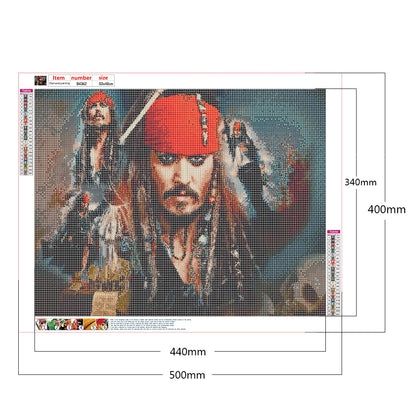 Pirates Of The Caribbean - Full Round Drill Diamond Painting 50*40CM