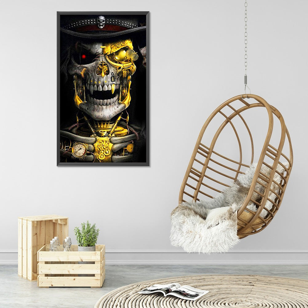 Skull - Full Round Drill Diamond Painting 40*70CM