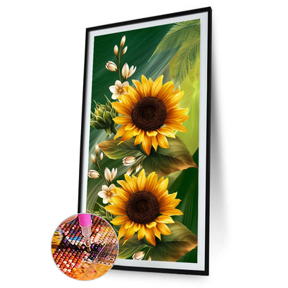 Sunflower - Full Round Drill Diamond Painting 40*80CM