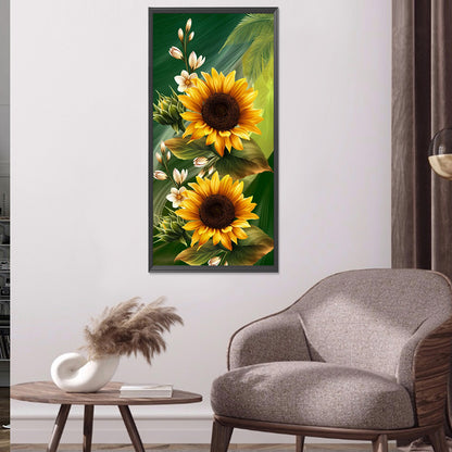 Sunflower - Full Round Drill Diamond Painting 40*80CM