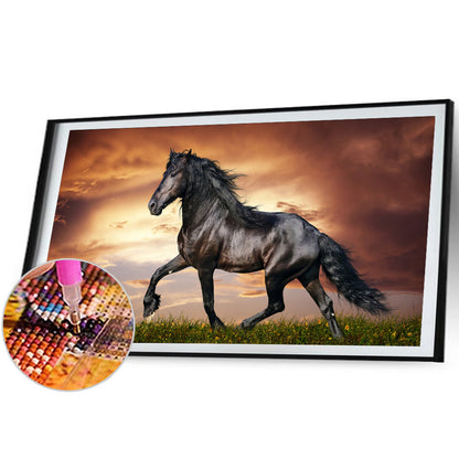 Horse Galloping - Full Round Drill Diamond Painting 80*40CM