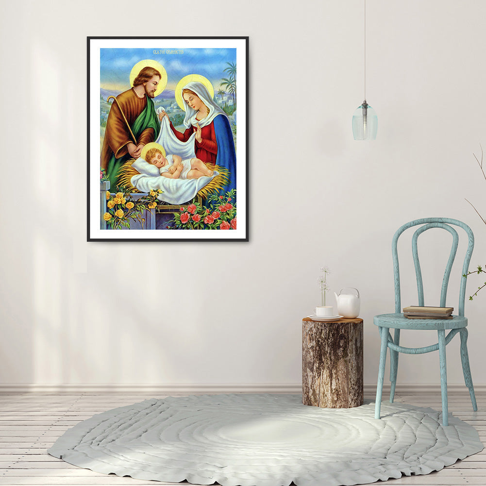 Religious Figures - Full Round Drill Diamond Painting 30*40CM