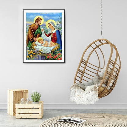 Religious Figures - Full Round Drill Diamond Painting 30*40CM