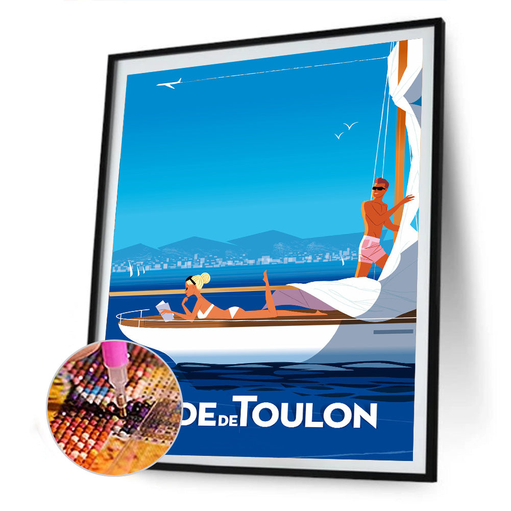 City - Full Round Drill Diamond Painting 30*40CM