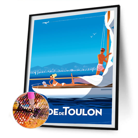 City - Full Round Drill Diamond Painting 30*40CM