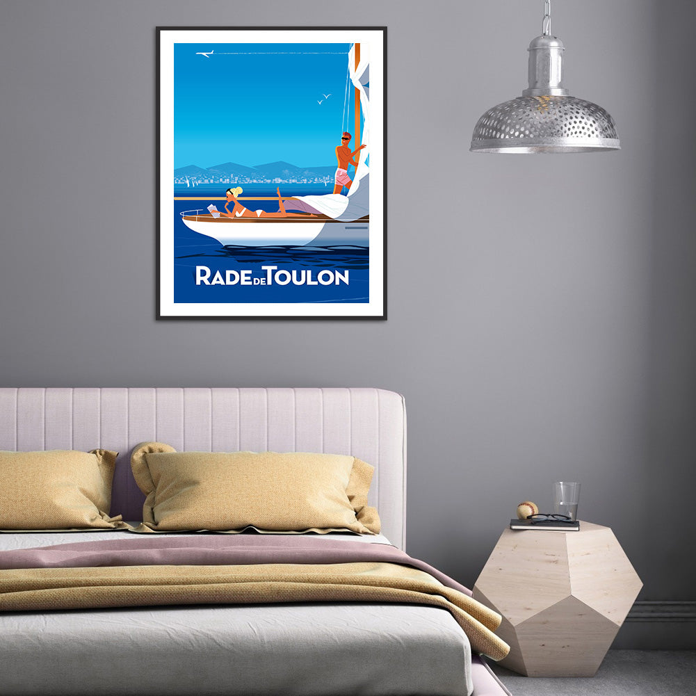 City - Full Round Drill Diamond Painting 30*40CM