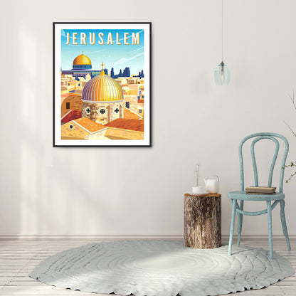 City - Full Round Drill Diamond Painting 30*40CM