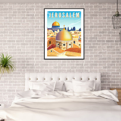 City - Full Round Drill Diamond Painting 30*40CM