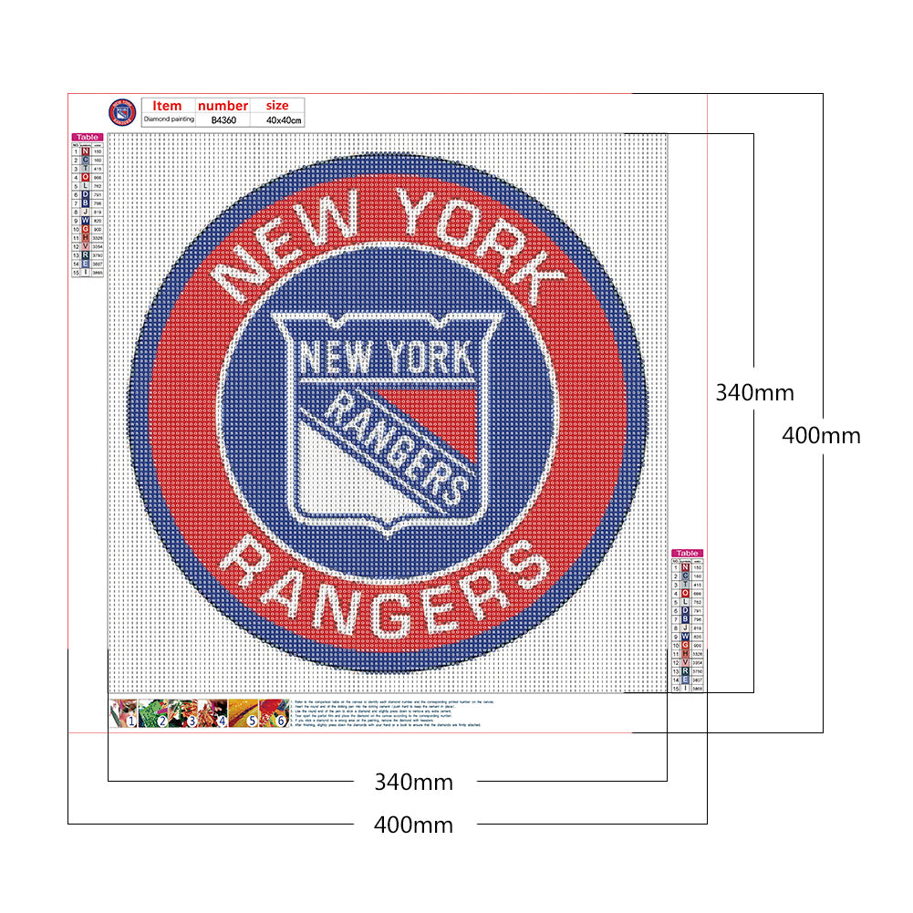 Team Logo - Full Round Drill Diamond Painting 40*40CM