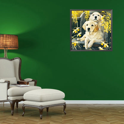 Dog - Full Round Drill Diamond Painting 30*30CM