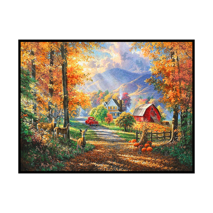 Autumn Time - 11CT Stamped Cross Stitch 40*30CM