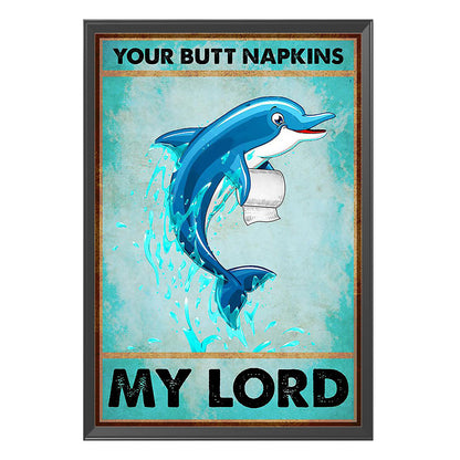 Dolphin - 11CT Stamped Cross Stitch 40*55CM