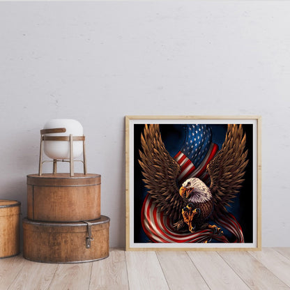 Eagle Flag - Full Round Drill Diamond Painting 40*40CM