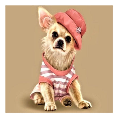 Dog - Full Round Drill Diamond Painting 30*30CM