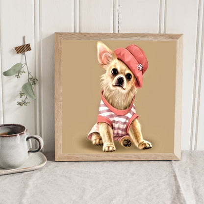 Dog - Full Round Drill Diamond Painting 30*30CM