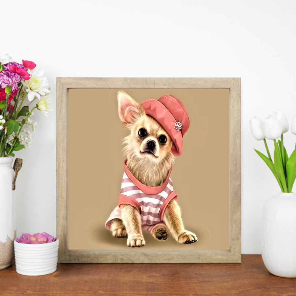 Dog - Full Round Drill Diamond Painting 30*30CM