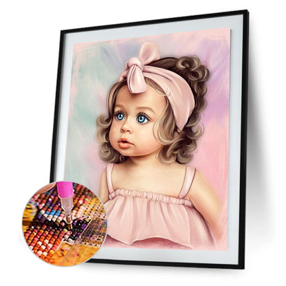 Little Girl - Full Round Drill Diamond Painting 30*40CM