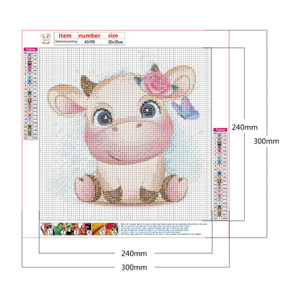 Cartoon Animals - Full Round Drill Diamond Painting 30*30CM