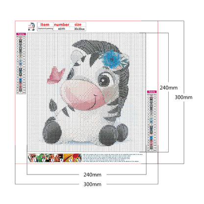 Cartoon Animals - Full Round Drill Diamond Painting 30*30CM