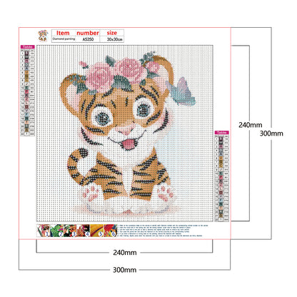 Cartoon Animals - Full Round Drill Diamond Painting 30*30CM