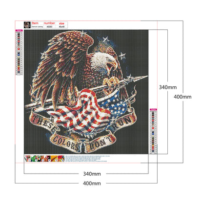 Eagle Banner - Full Round Drill Diamond Painting 40*40CM