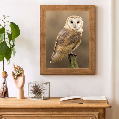 Owl - Full Round Drill Diamond Painting 30*40CM