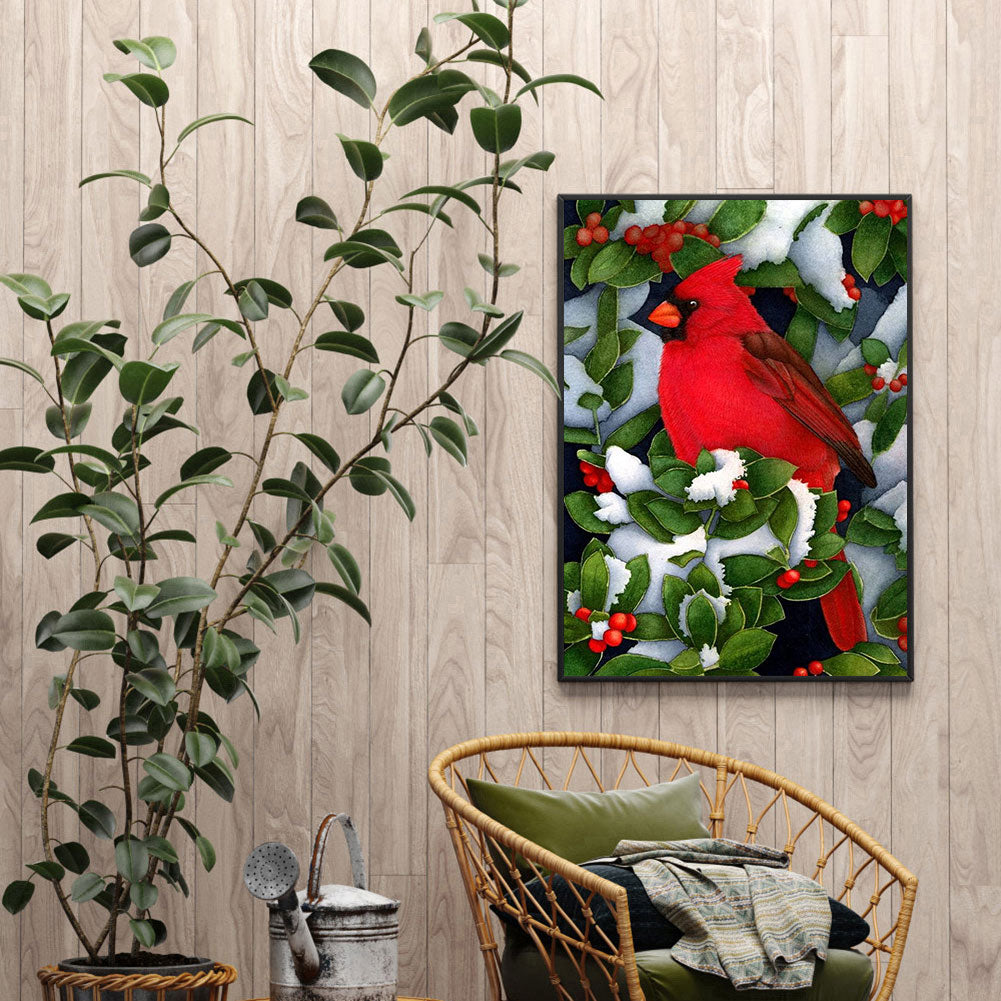 Cardinals - Full Round Drill Diamond Painting 30*40CM