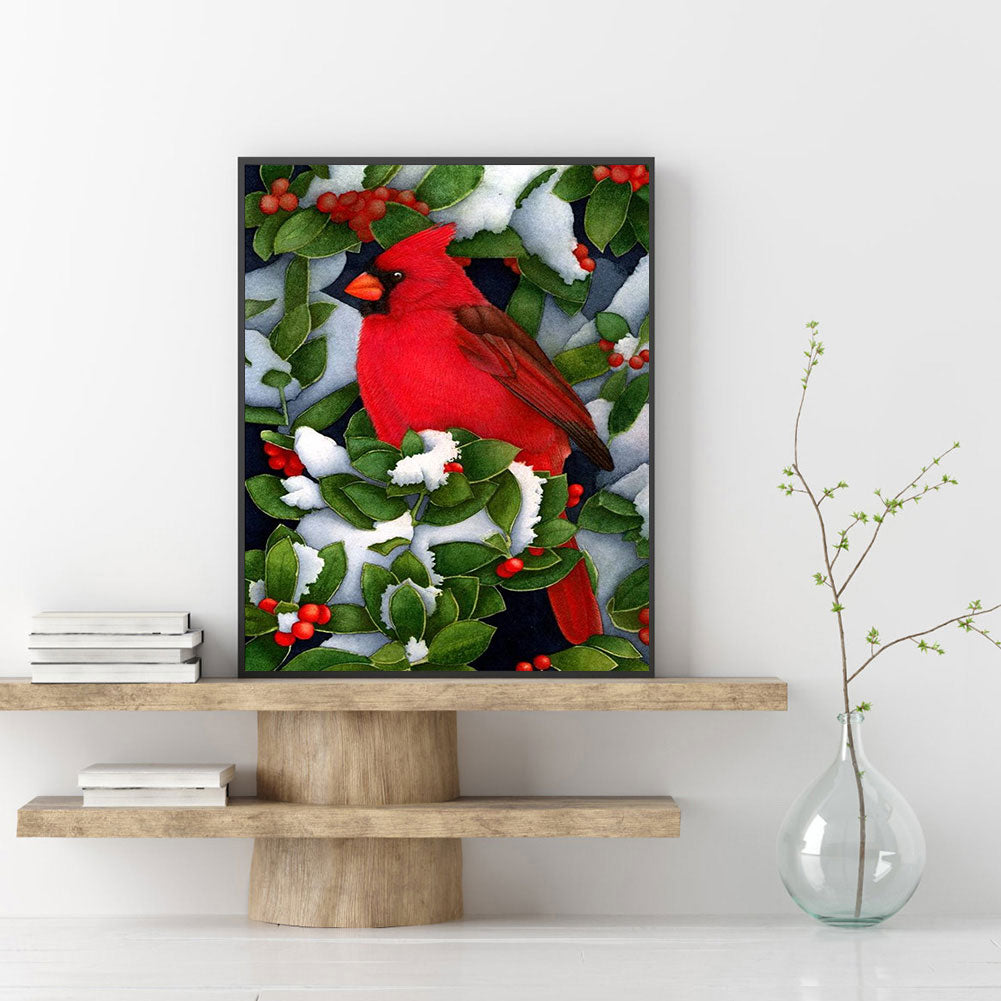 Cardinals - Full Round Drill Diamond Painting 30*40CM