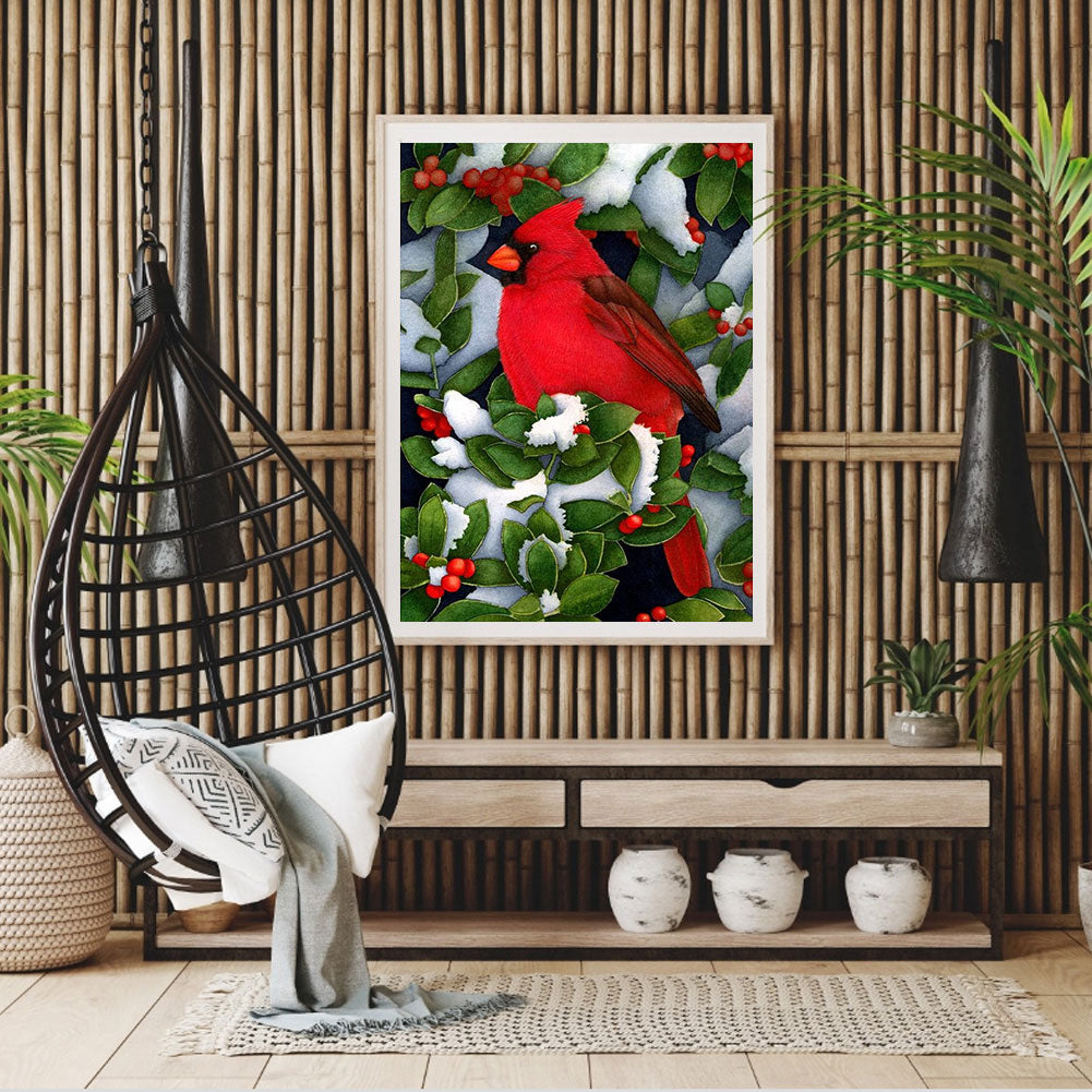 Cardinals - Full Round Drill Diamond Painting 30*40CM