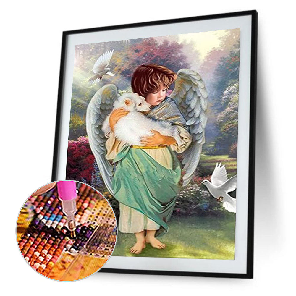 Angel Girl - Full Round Drill Diamond Painting 30*40CM