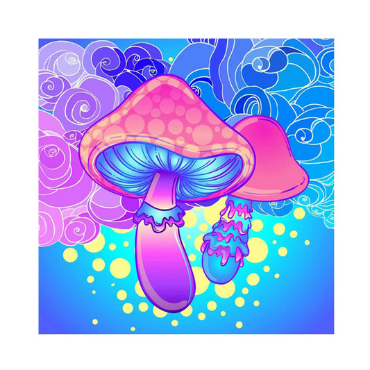 Colorful Mushroom - Full Round Drill Diamond Painting 30*30CM